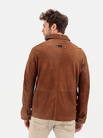 CAMEL ACTIVE Gefütterte Lederjacke aus echtem Leder in Braun