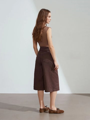 Wide leg Jeans di Dilvin in marrone