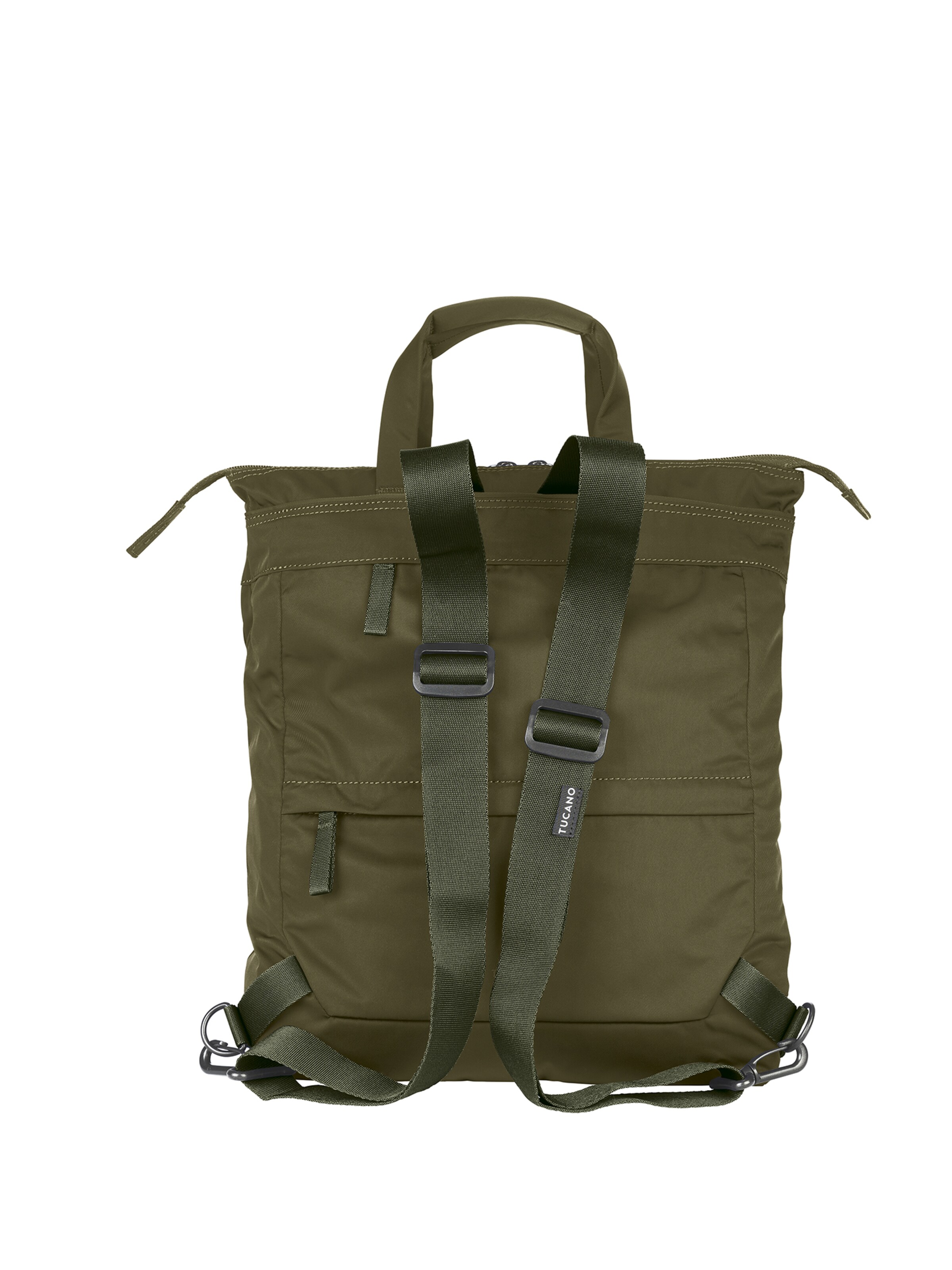 Zaino 'Zaino Unisex Tucano Recycled PET con Zip - 35x42x8 cm' di TUCANO in verde