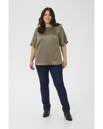 KAFFE CURVE Bluse 'KCdina' i beige