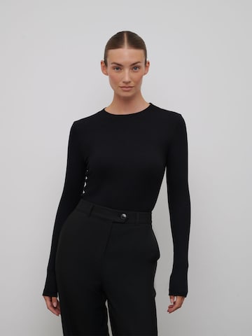 RÆRE by Lorena Rae Shirt Bodysuit 'Joline' in Black: front