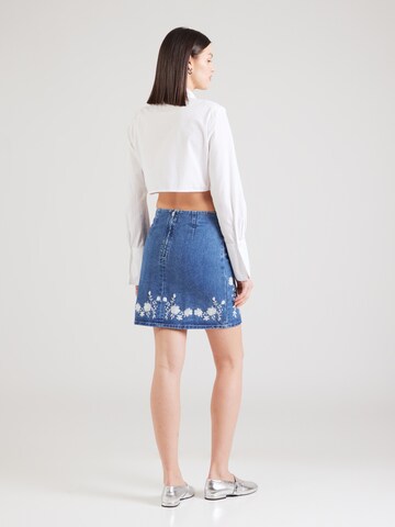 VILA Skirt 'VIBROIDY' in Blue