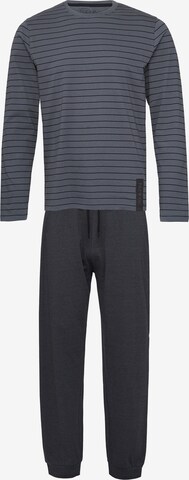 Pyjama long ' Cozy Comfort ' Phil & Co. Berlin en gris : devant