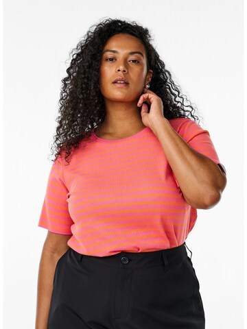 T-shirt 'Caamila' Zizzi en orange : devant
