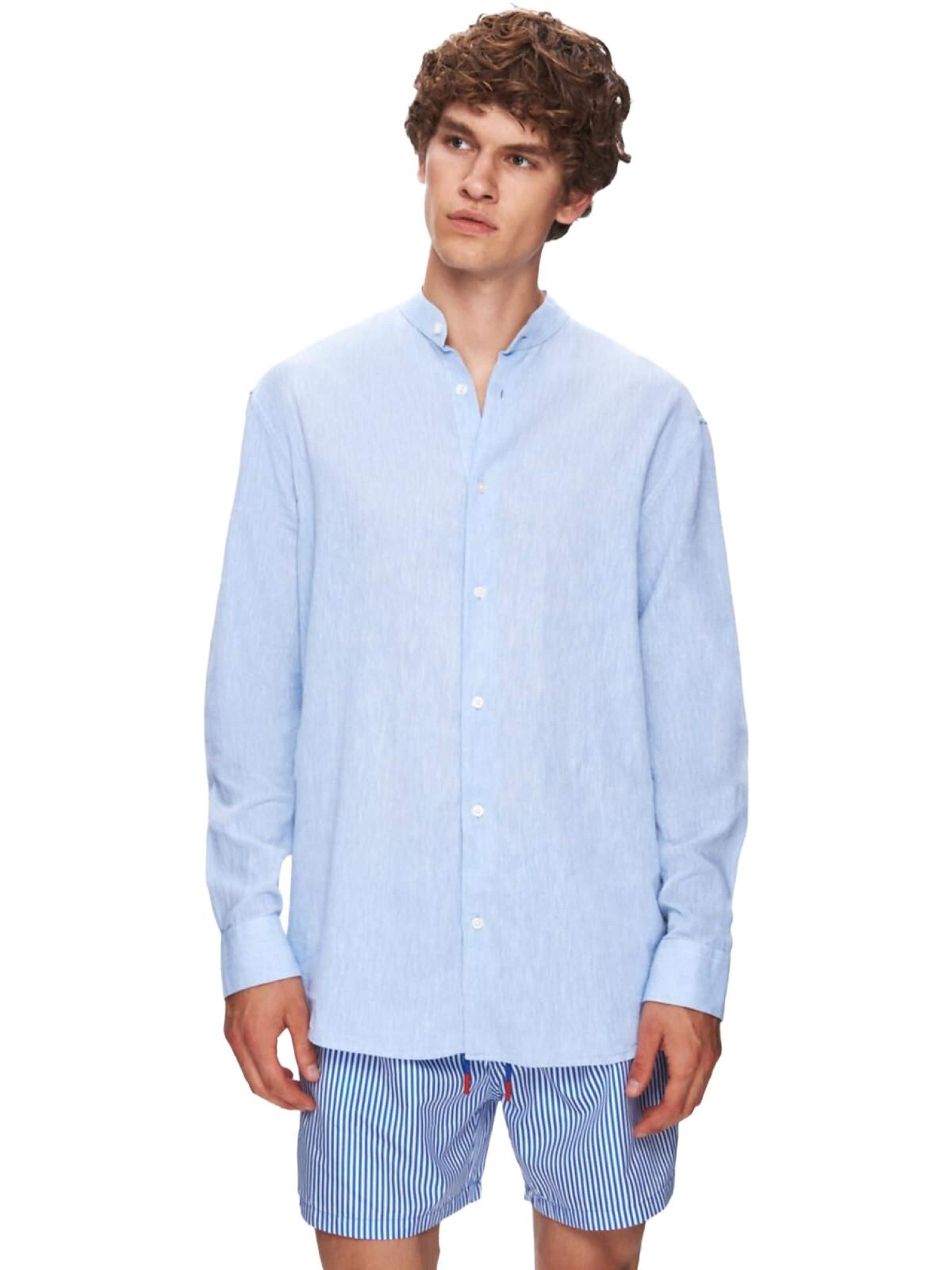 Maglietta 'Textured Shirt' di LTB Jeans in blu: frontale