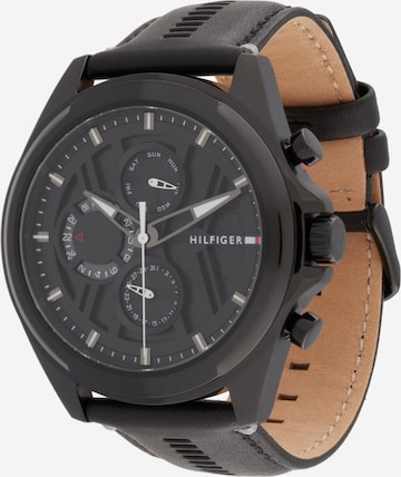 TOMMY HILFIGERAnalogni sat 'JAX' - crna boja: prednji dio