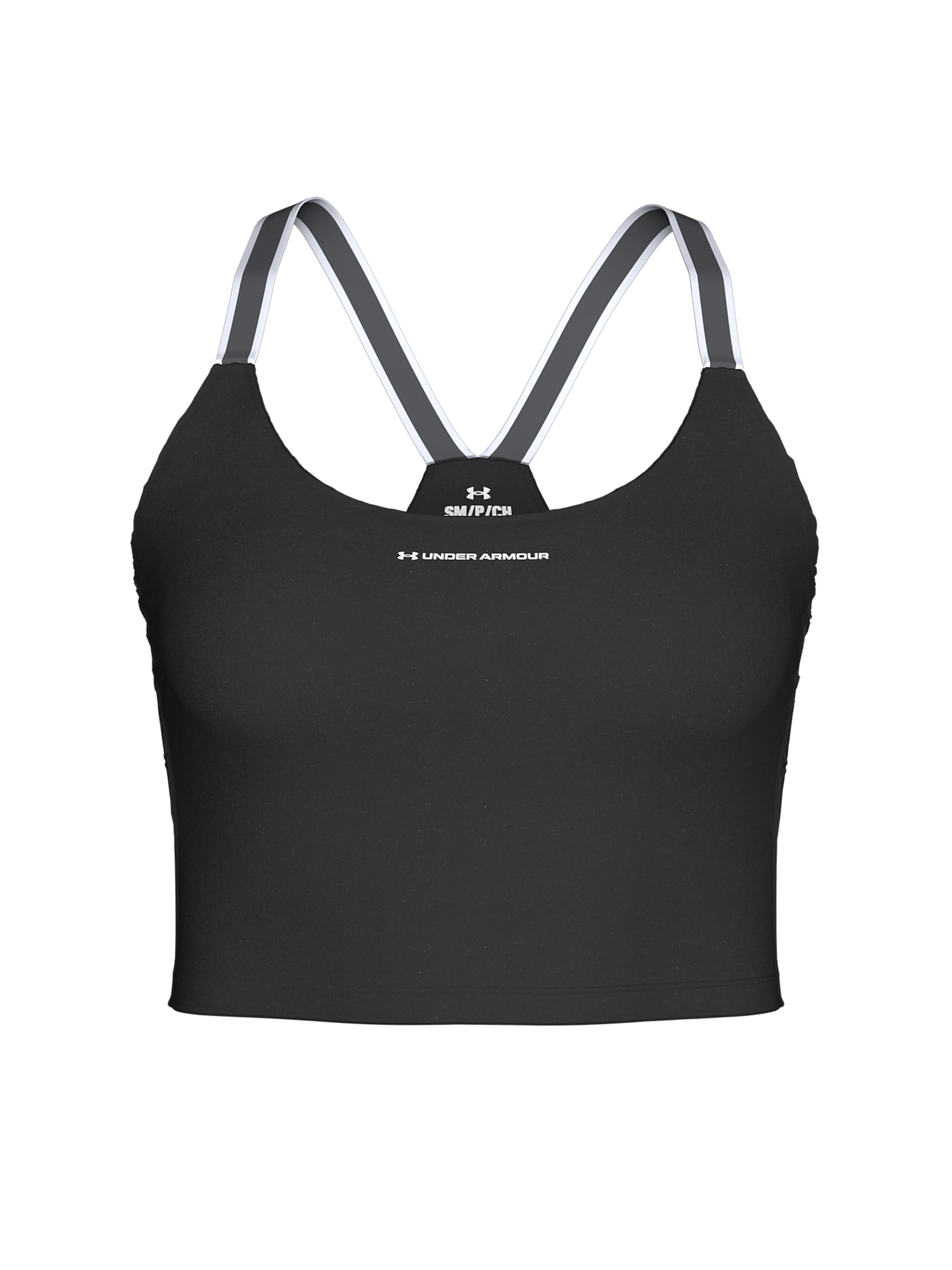 UNDER ARMOUR Sporttop 'Motion' in Zwart: voorkant