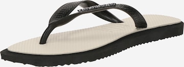 Flip-flops 'FUSION' de la HAVAIANAS pe negru: față