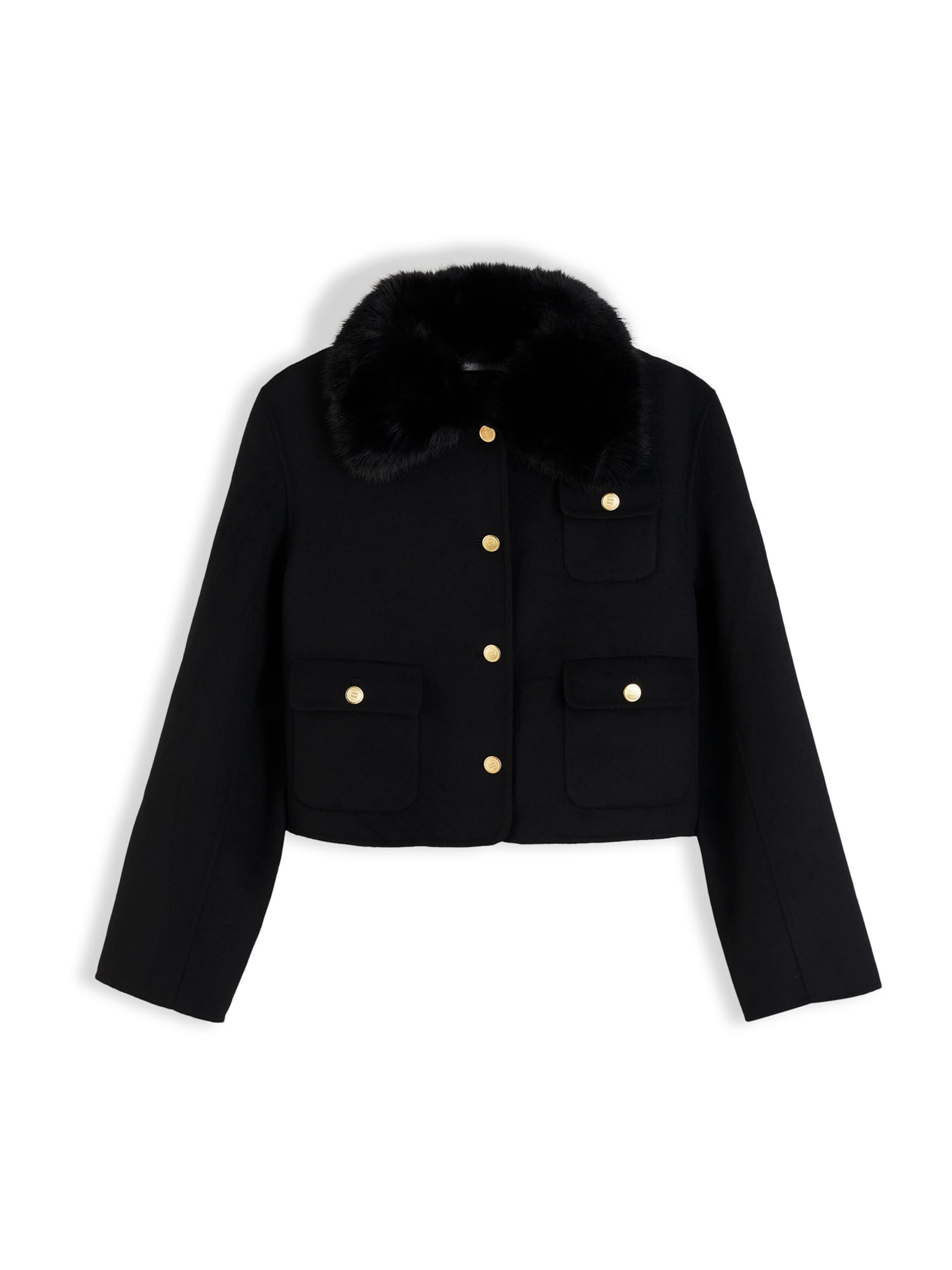 TOMMY HILFIGER - Chaqueta de entretiempo en negro: frente