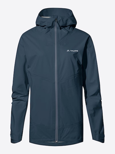 VAUDE Outdoorjas 'Croz' in de kleur Blauw / Wit, Productweergave