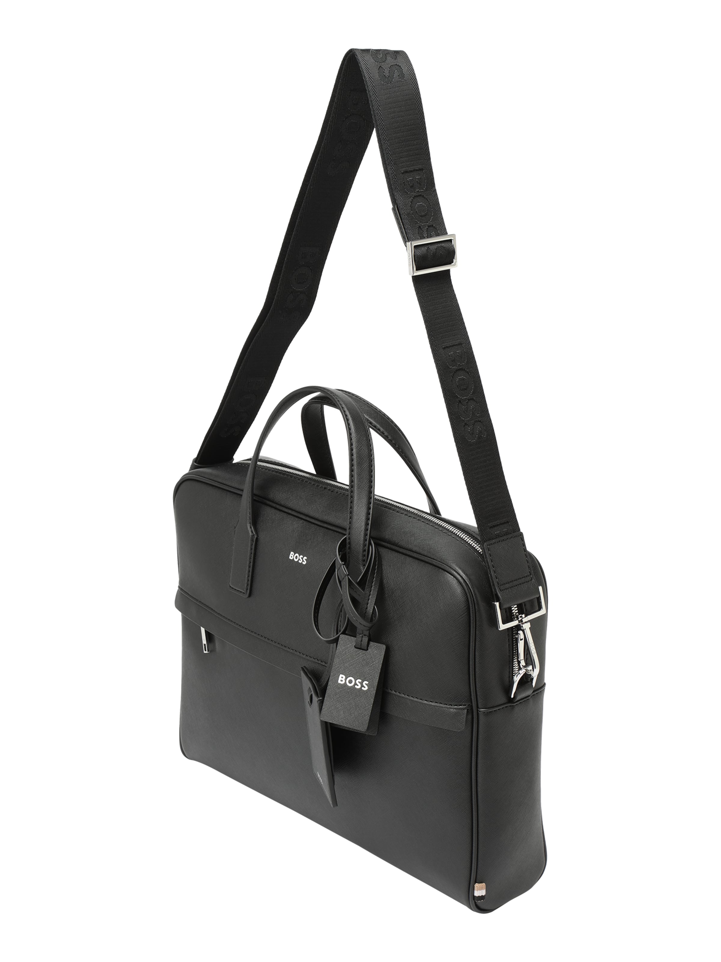 BOSS Portfell 'Zair', värv must: eest vaates