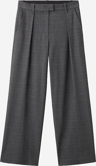 MANGO Hlače s naborima 'Teriyaki' u tamo siva / crna, Pregled proizvoda