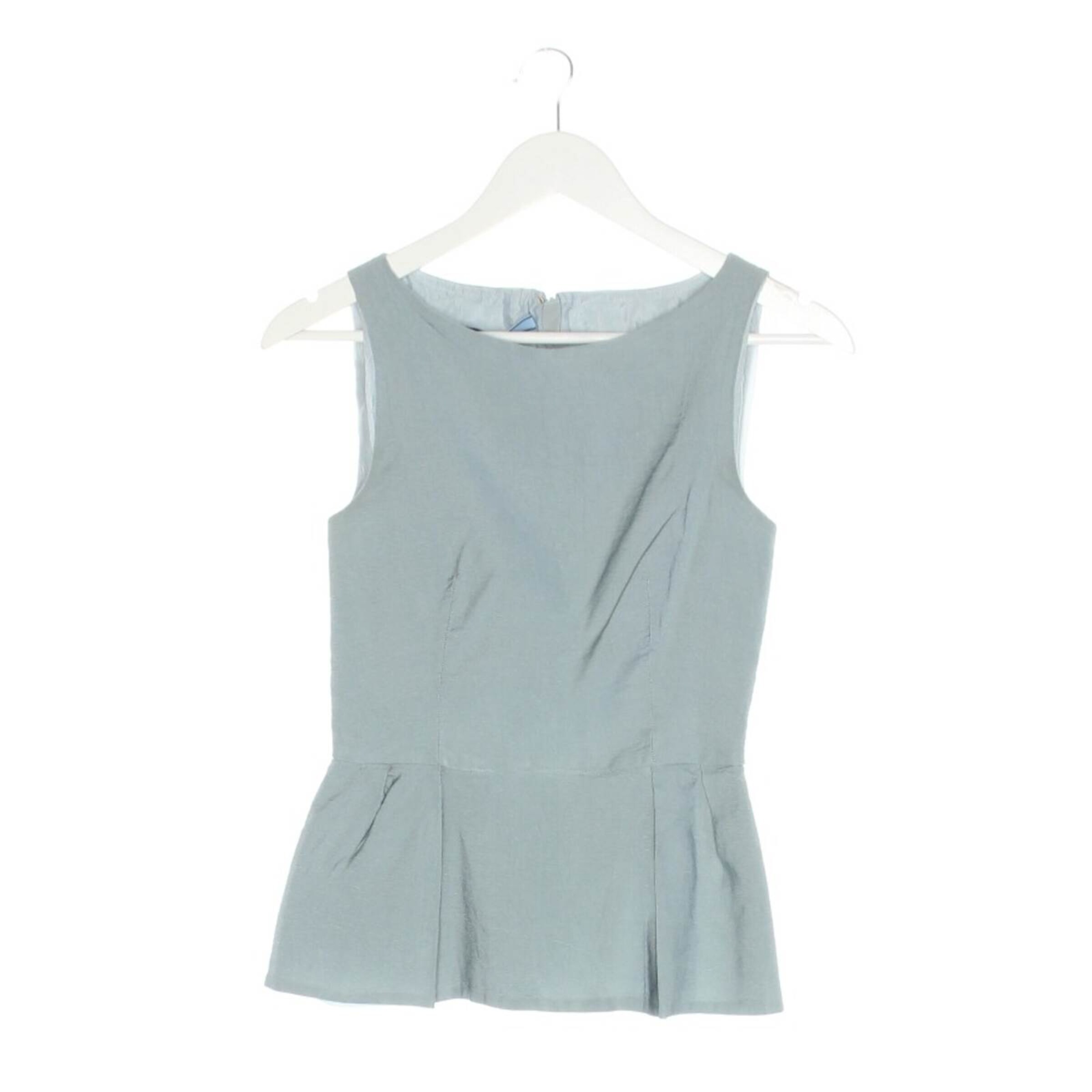 PRADA Top / Seidentop XS in Blau: Vorderseite