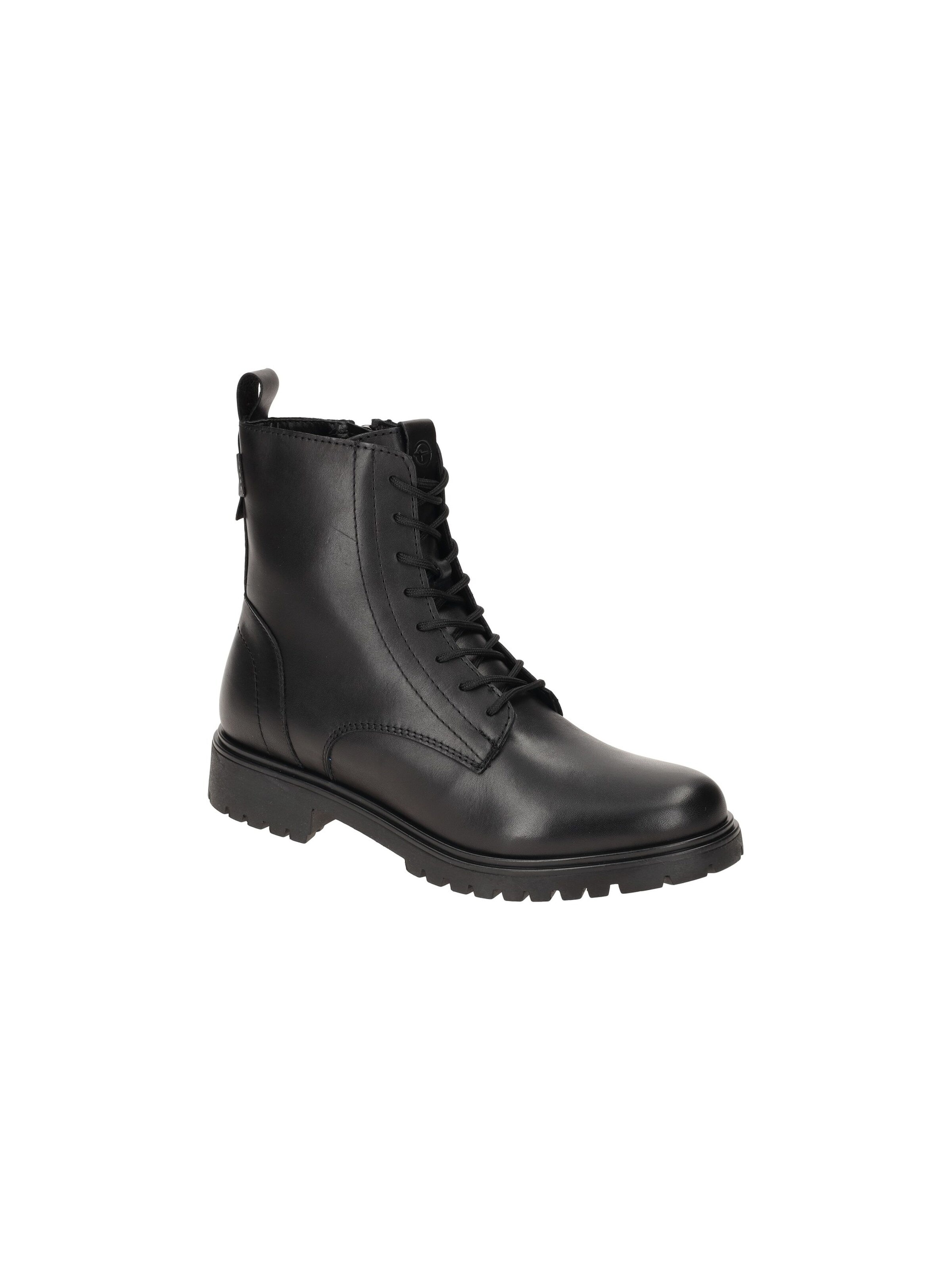 Tamaris Boots 'Tamaris Stiefel Boots schwarz Glattleder 25402' in Black: front