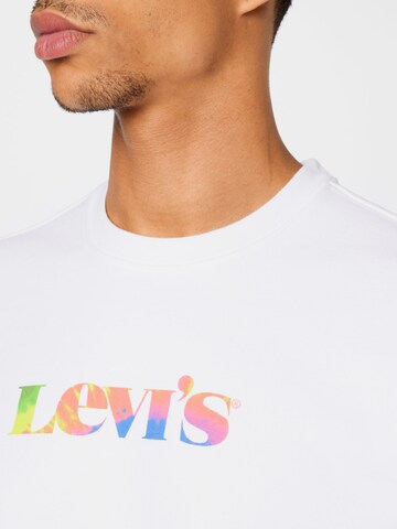 Coupe regular Sweat-shirt 'Relaxd Graphic Crew' LEVI'S ® en blanc