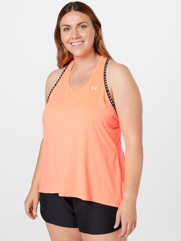 UNDER ARMOUR Sports top in Pink: front