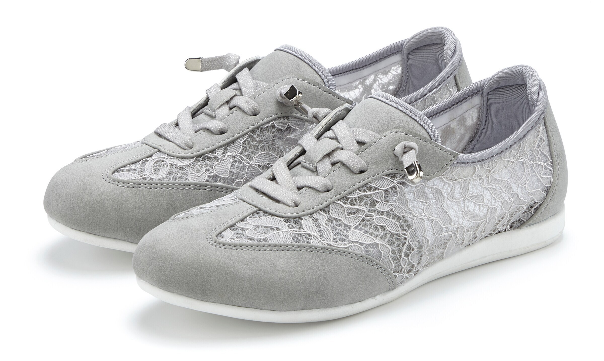 LASCANA Sneaker in Grau