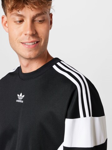 ADIDAS ORIGINALS Sweatshirt 'Adicolor Classics Cut Line' in Schwarz