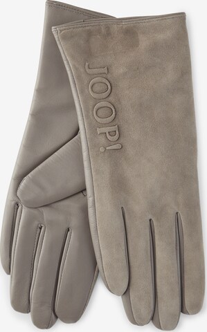 JOOP! Full Finger Gloves in Grey: front