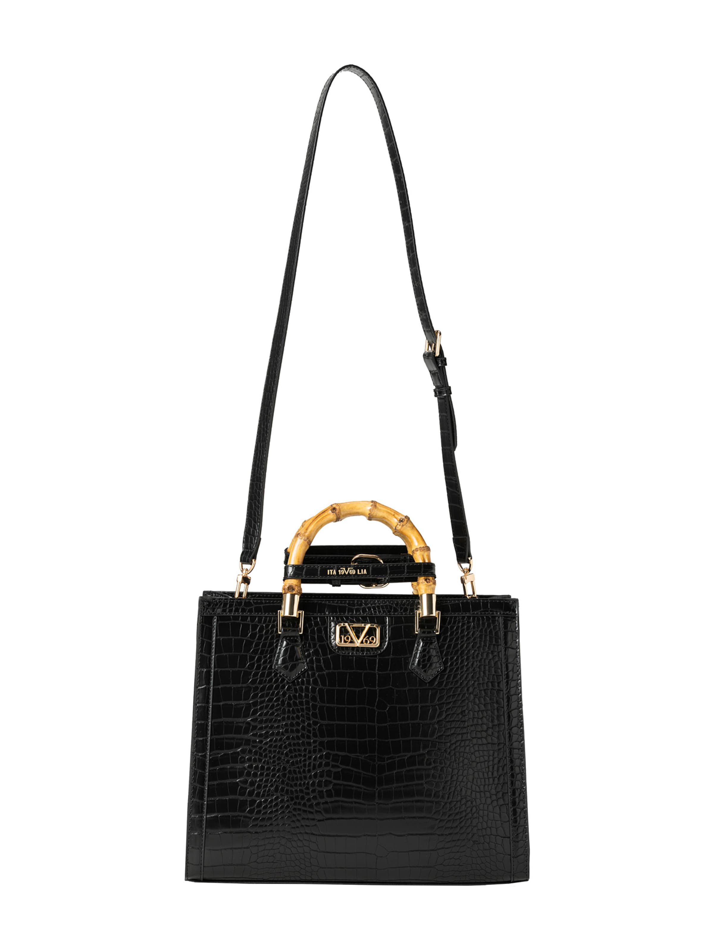 19V69 ITALIA Handbag 'Mei' in Black: front