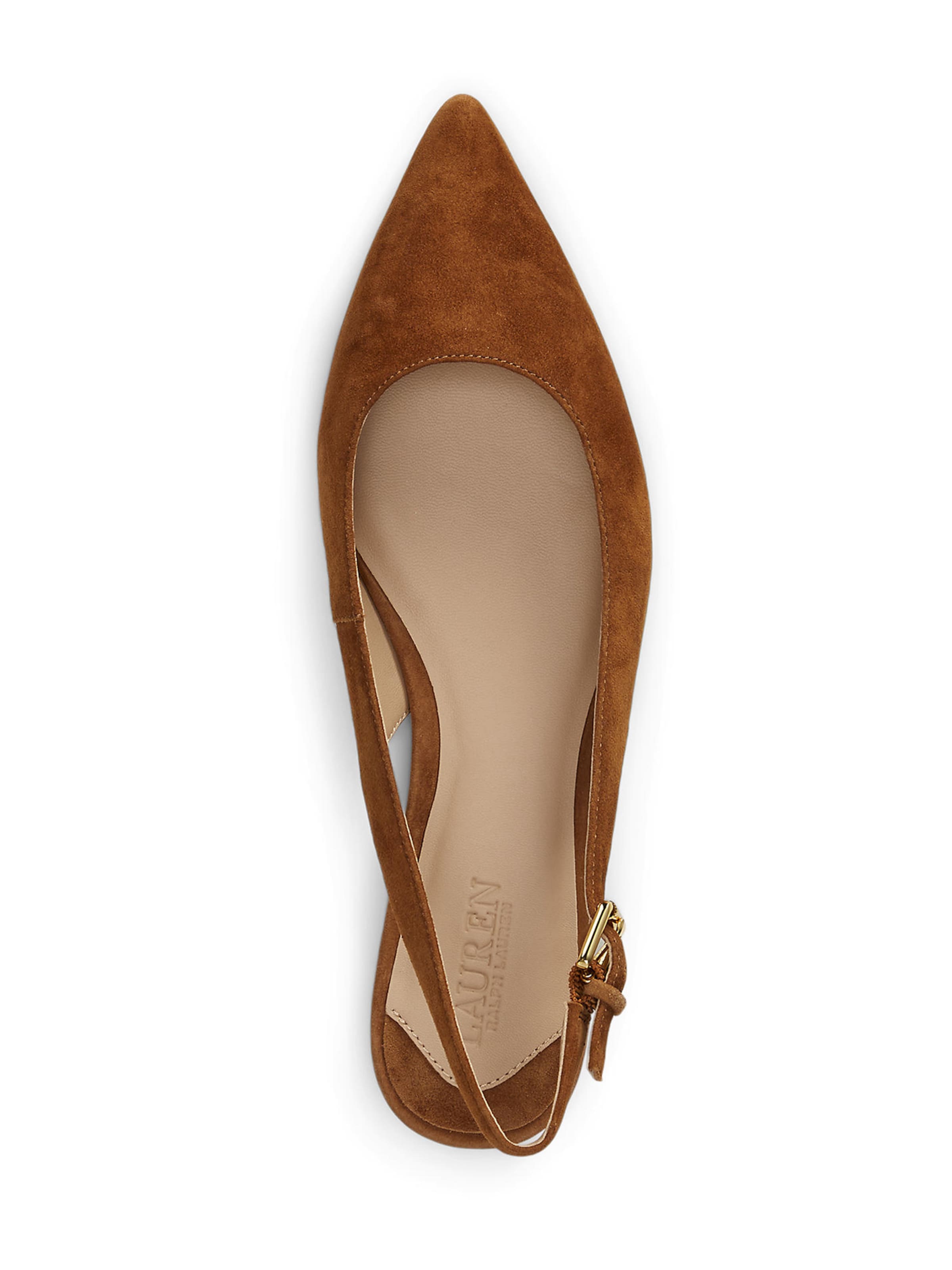 Lauren Ralph Lauren Балерина с каишка 'LONDYN' в кафяво