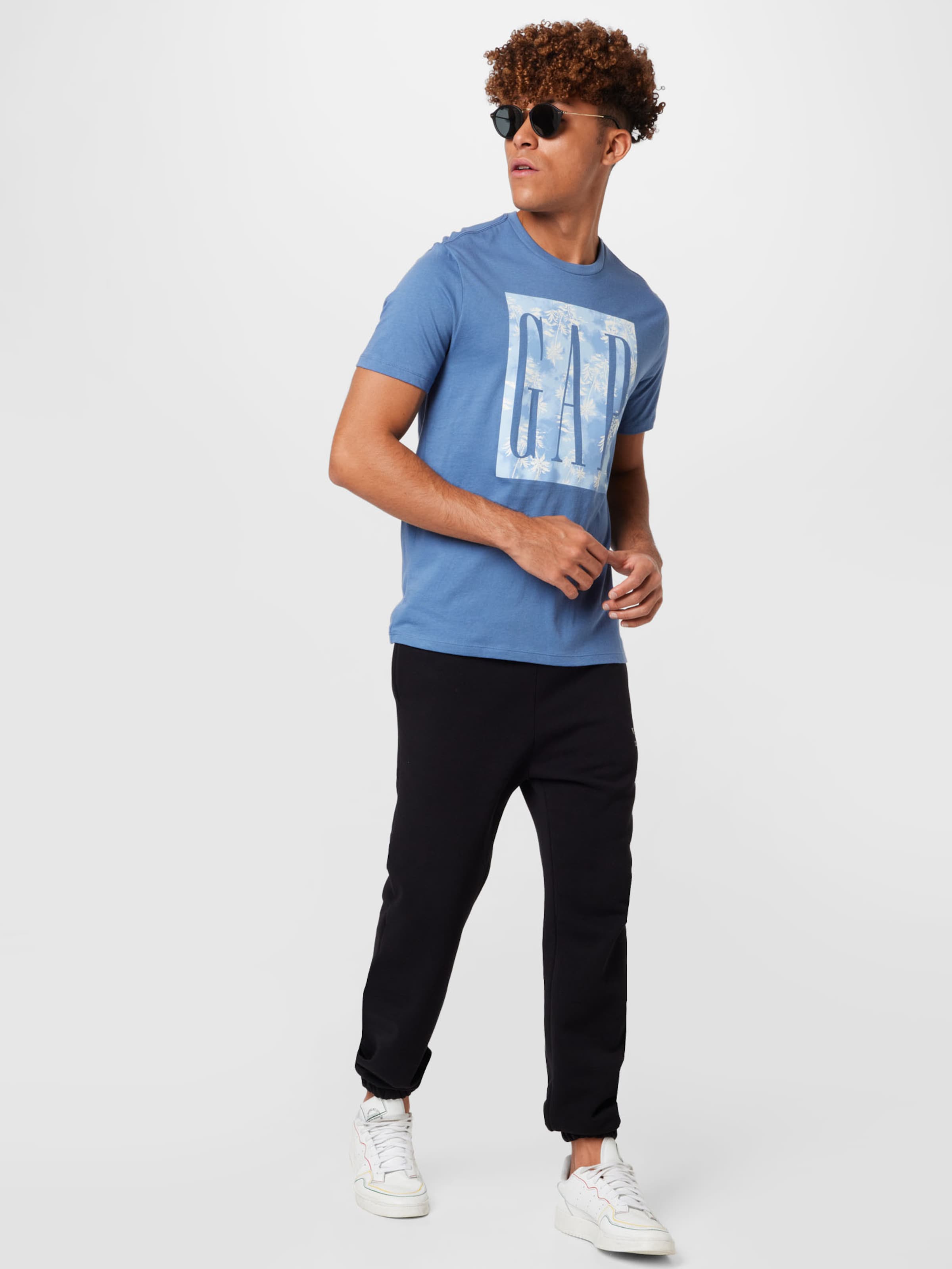 Männer Shirts GAP T-Shirt in Rauchblau, Hellblau - ZB51489 Männer Shirts GAP T-Shirt in Rauchblau, Hellblau - ZB51489