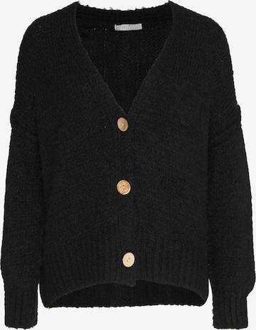 Decay Knit Cardigan in Black: front