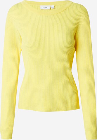 Pullover 'ABELLA' di VILA in giallo: frontale