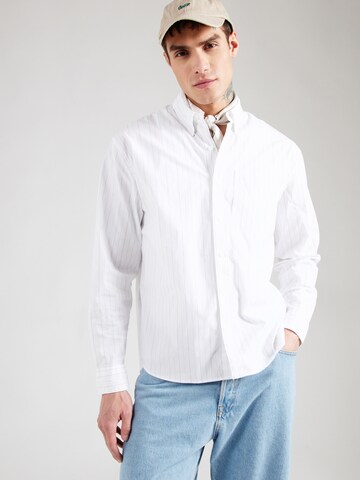 Abercrombie & Fitch Regular fit Button Up Shirt in White: front