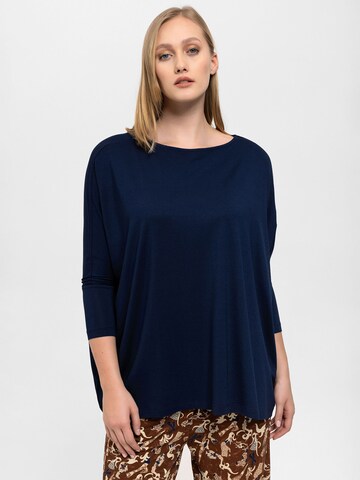 Camicia da donna di Anou Anou in blu: frontale