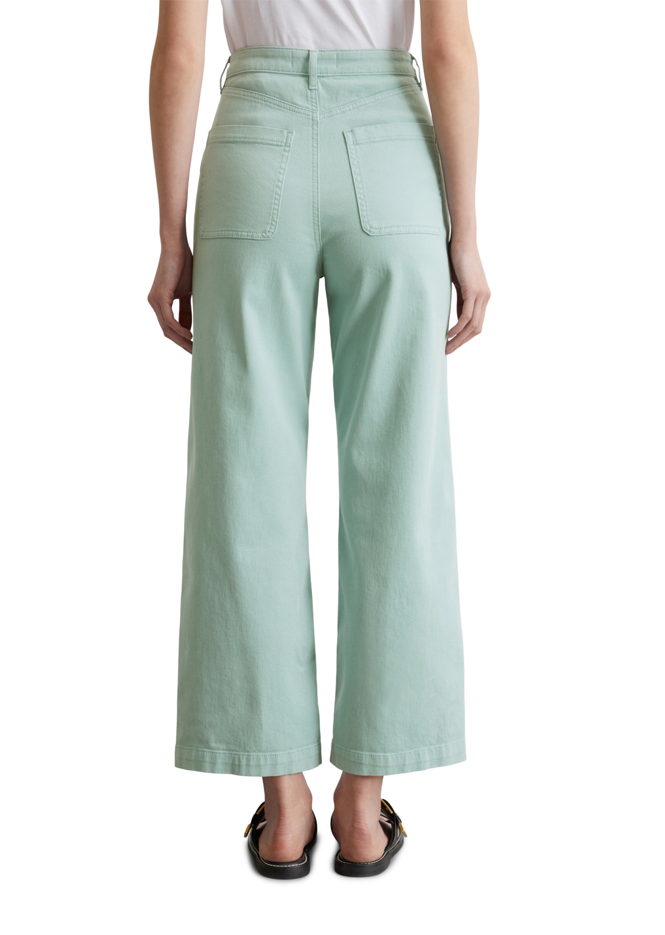Marc O'Polo Wide leg Jeans 'Tolva' in Groen