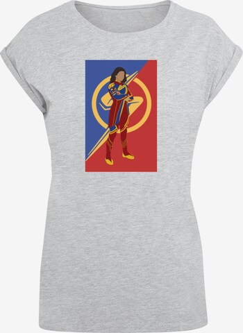 ABSOLUTE CULT T-Shirt 'The Marvels - Cutout Pose' in Grau: predná strana