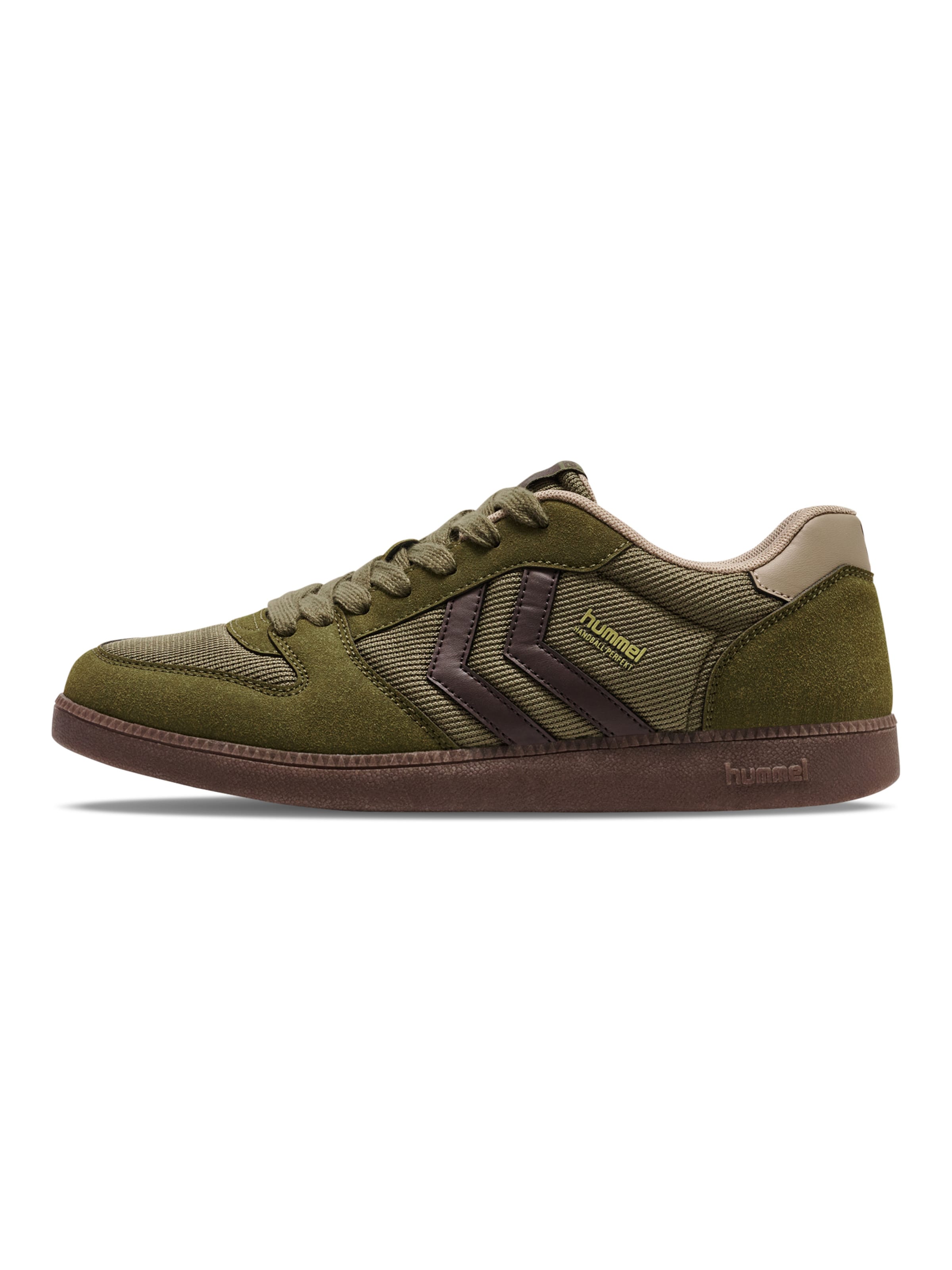 Baskets basses Hummel en vert : devant