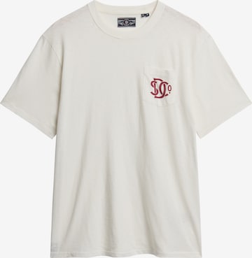 T-Shirt Superdry en blanc : devant