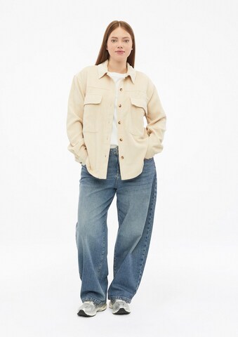 QS Blouse in Beige: voorkant