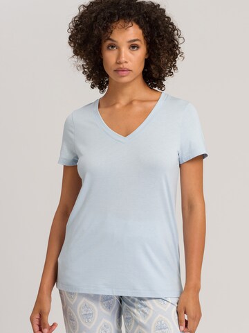 Hanro - Camisa de pijama em azul: frente