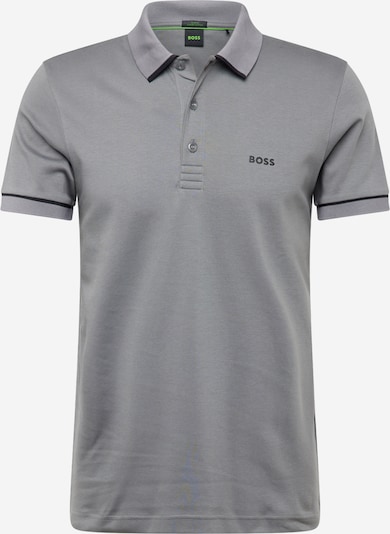 BOSS Green Poloshirt 'Paule' in grau / schwarz, Produktansicht