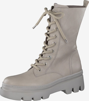 Paul Green Lace-Up Ankle Boots in Grey: front