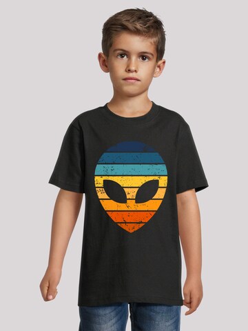 T-Shirt 'Alien Sunset Retro Design' F4NT4STIC en noir : devant
