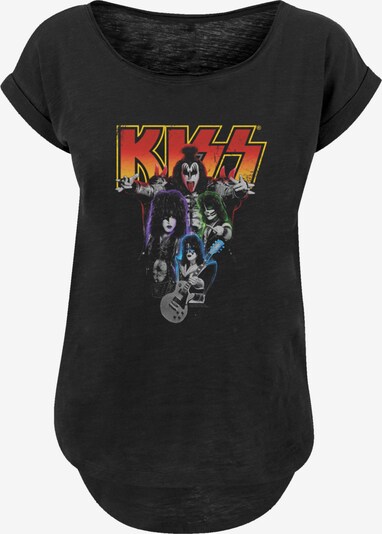 F4NT4STIC Shirt 'Kiss Rock Band Neon' in mischfarben / schwarz, Produktansicht