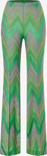 Ana Alcazar Pantalon à plis 'Pitora ' en vert clair / vert foncé / violet, Vue avec produit