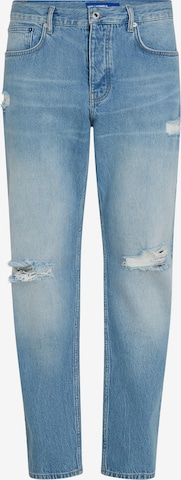 KARL LAGERFELD JEANS Tapered Jeans in Blue: front