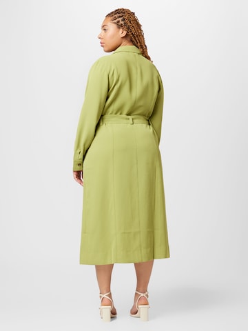 Warehouse Curve Shirt dress in Green