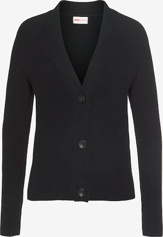 OTTO products Knit Cardigan in Black: front