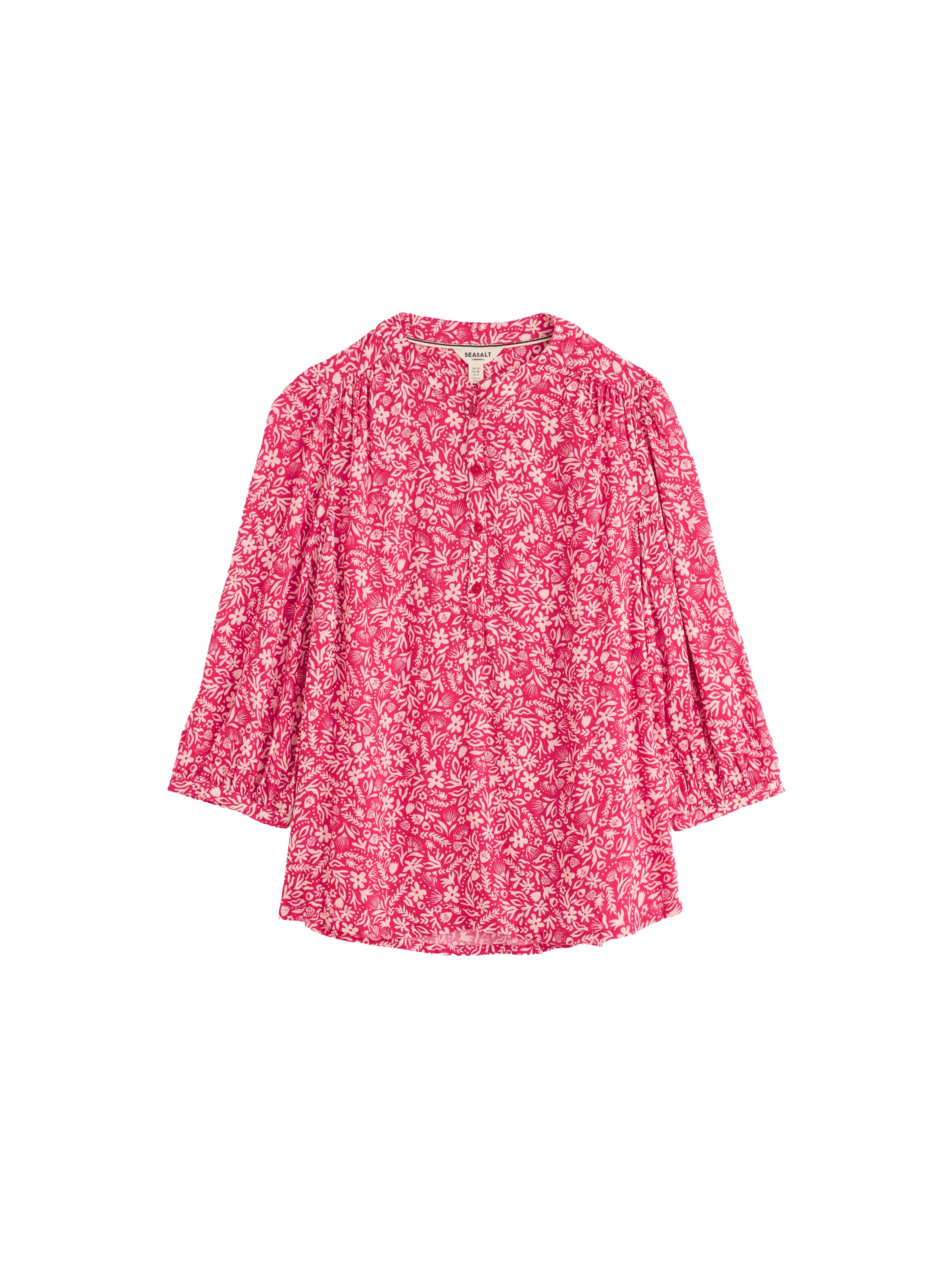Seasalt Cornwall Blouse 'Willow Path' in Pink: front