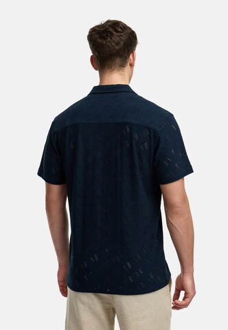 INDICODE JEANS Regular fit Overhemd 'Jerry' in Blauw