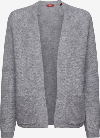 ESPRIT Knit Cardigan in Grey: front