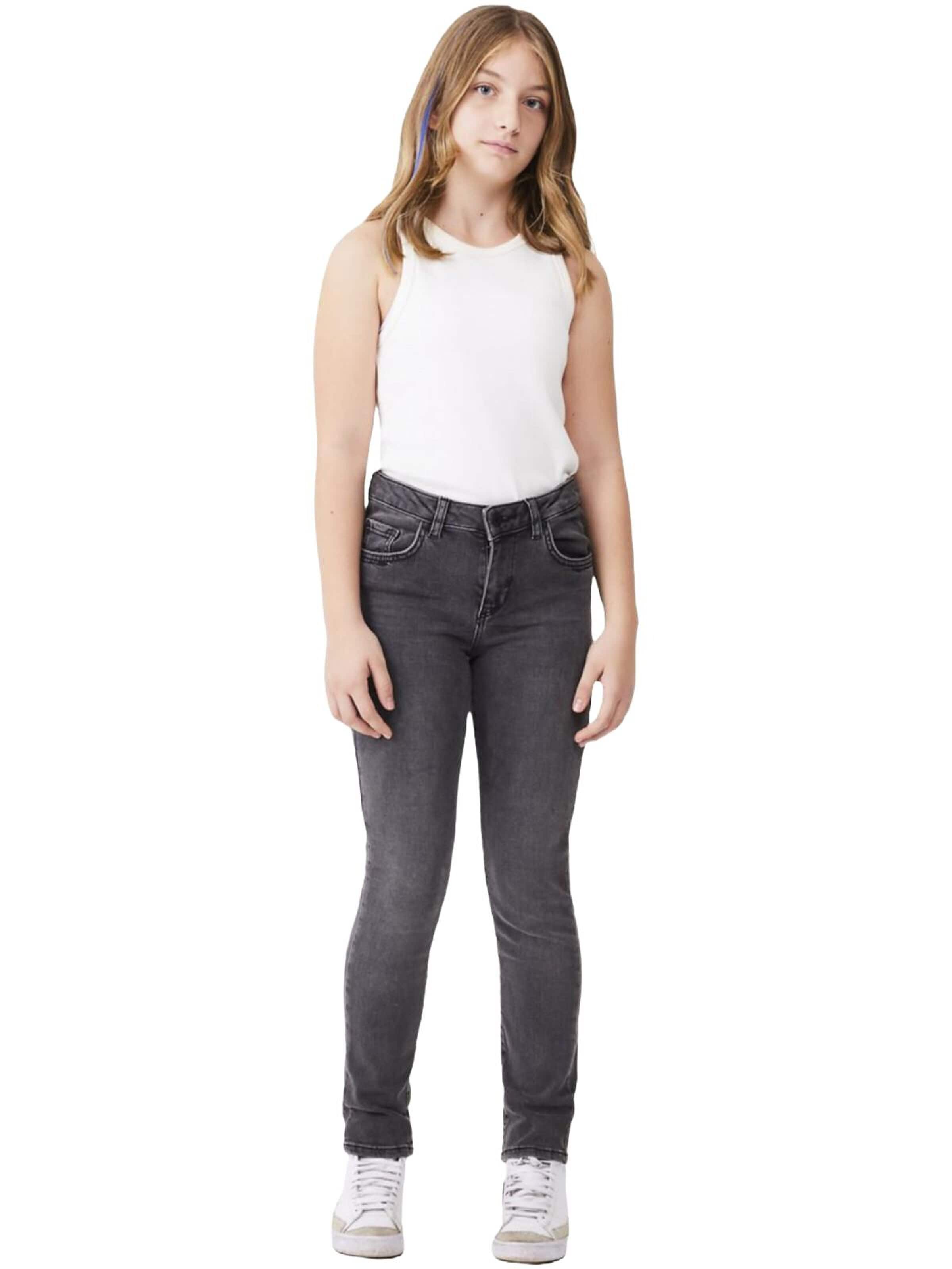 LTB Jeans - Slimfit Vaquero 'LTB Jeans Baby Girl Deonne G Mid Waist Slim Fit Jeans' en gris: frente