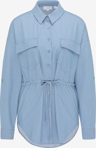 usha BLUE LABEL Blouse in Blauw: voorkant