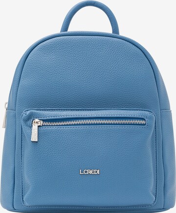 L.CREDI Backpack 'Budapest ' in Blue: front